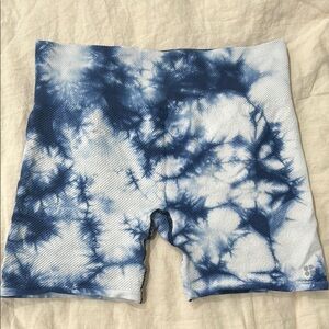 Stretchy Tie-Dye Bike Shorts